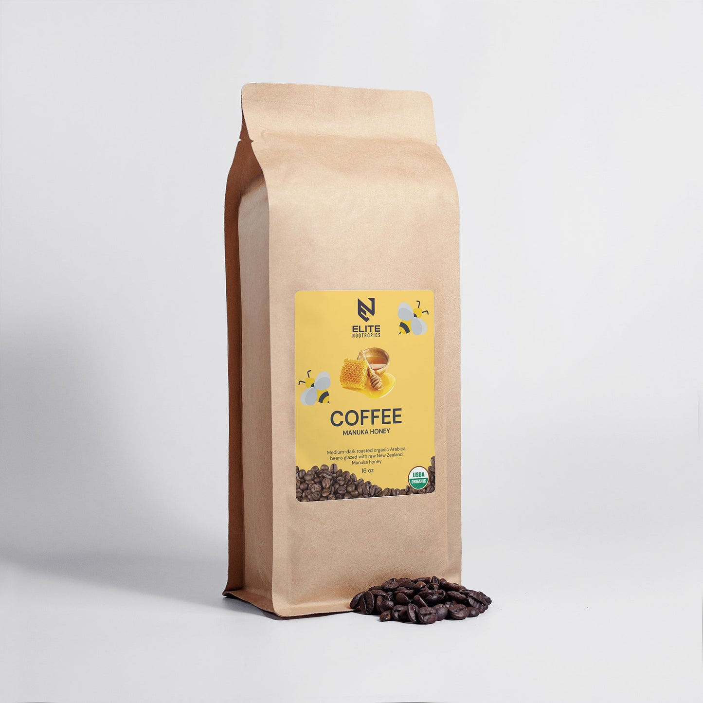 Organic Manuka Honey Coffee 16oz
