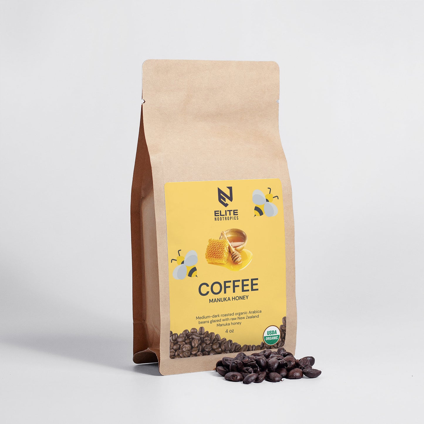 Organic Manuka Honey Coffee 4oz