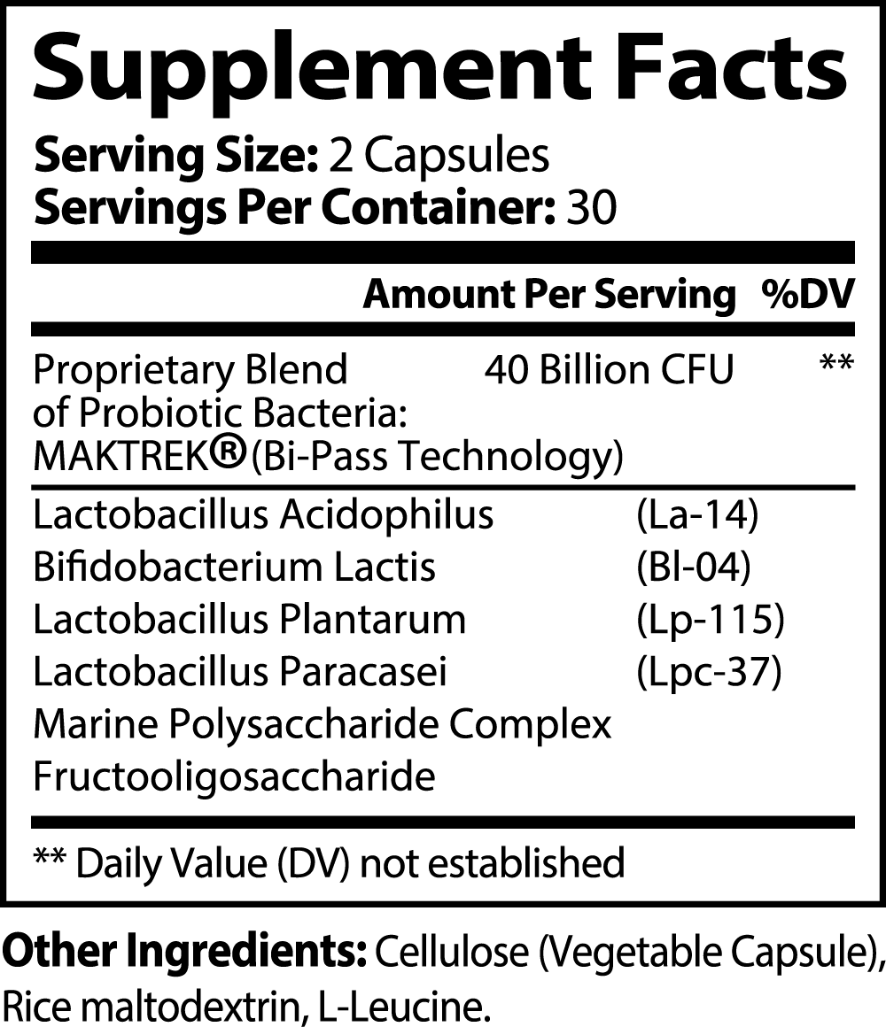 Probiotic 40 Billion CFU with Prebiotics